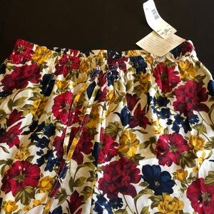 Jones New York flowy silk skirt pants NWT
